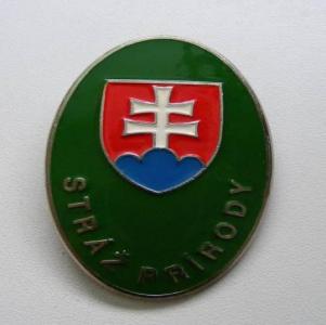 Fotografia odznaku člena stráže prírody
